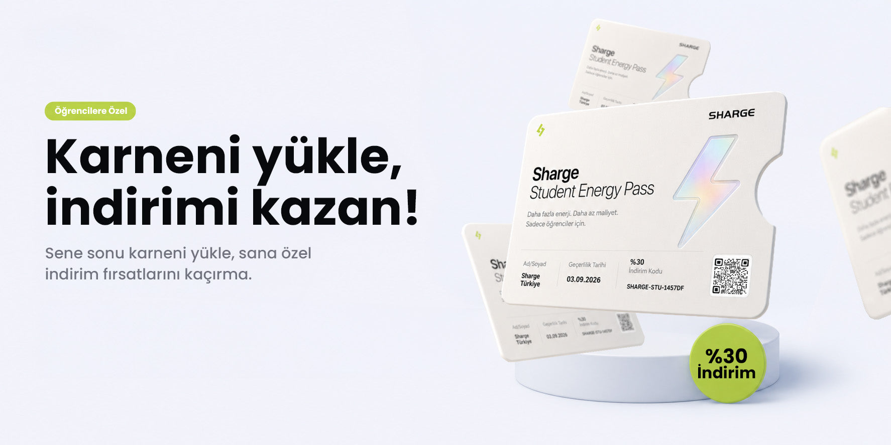 Sharge Student Energy Pass Nedir? Karne İndirimi Nasıl Aktif Edilir?
