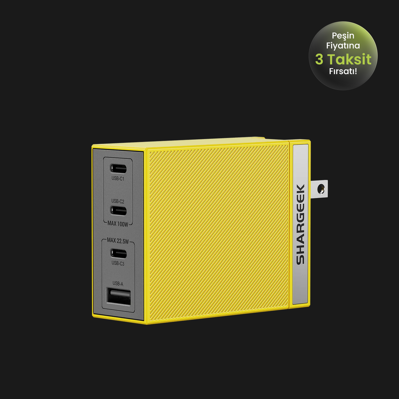 100W Pro USB-C GaN Hızlı Şarj Cihazı