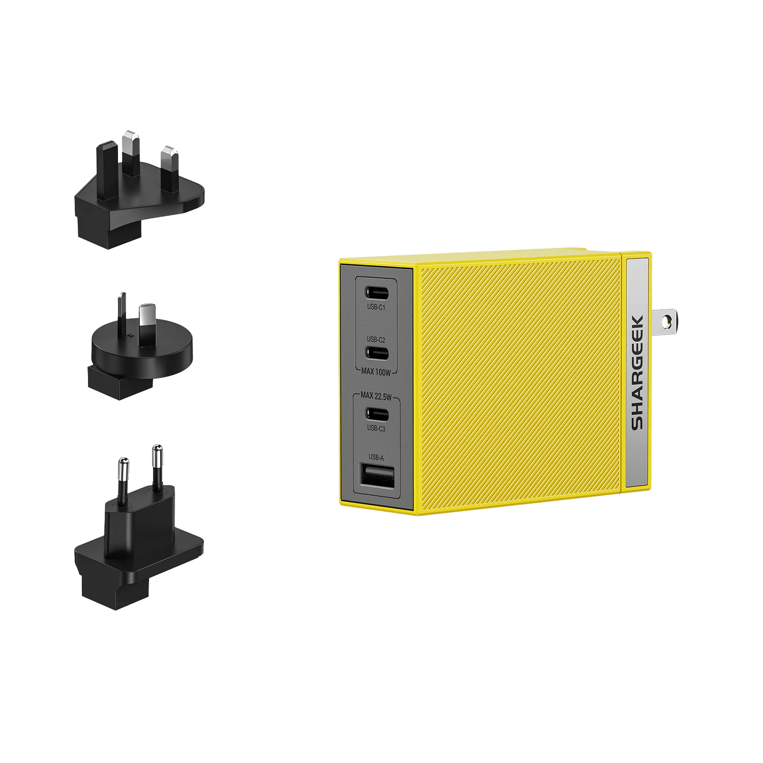 4 dönüştürücü uçlu global uyumlu şarj adaptörü