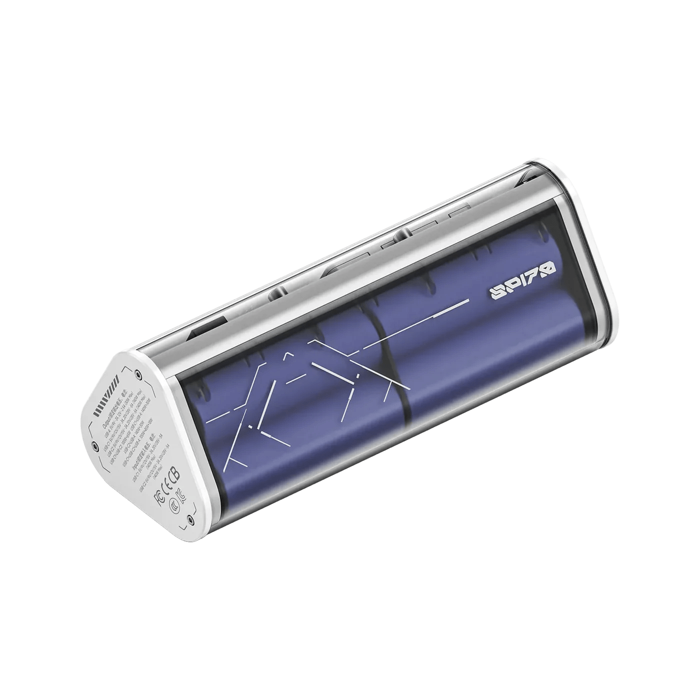 Şeffaf tasarımlı güçlü taşınabilir powerbank cihazı