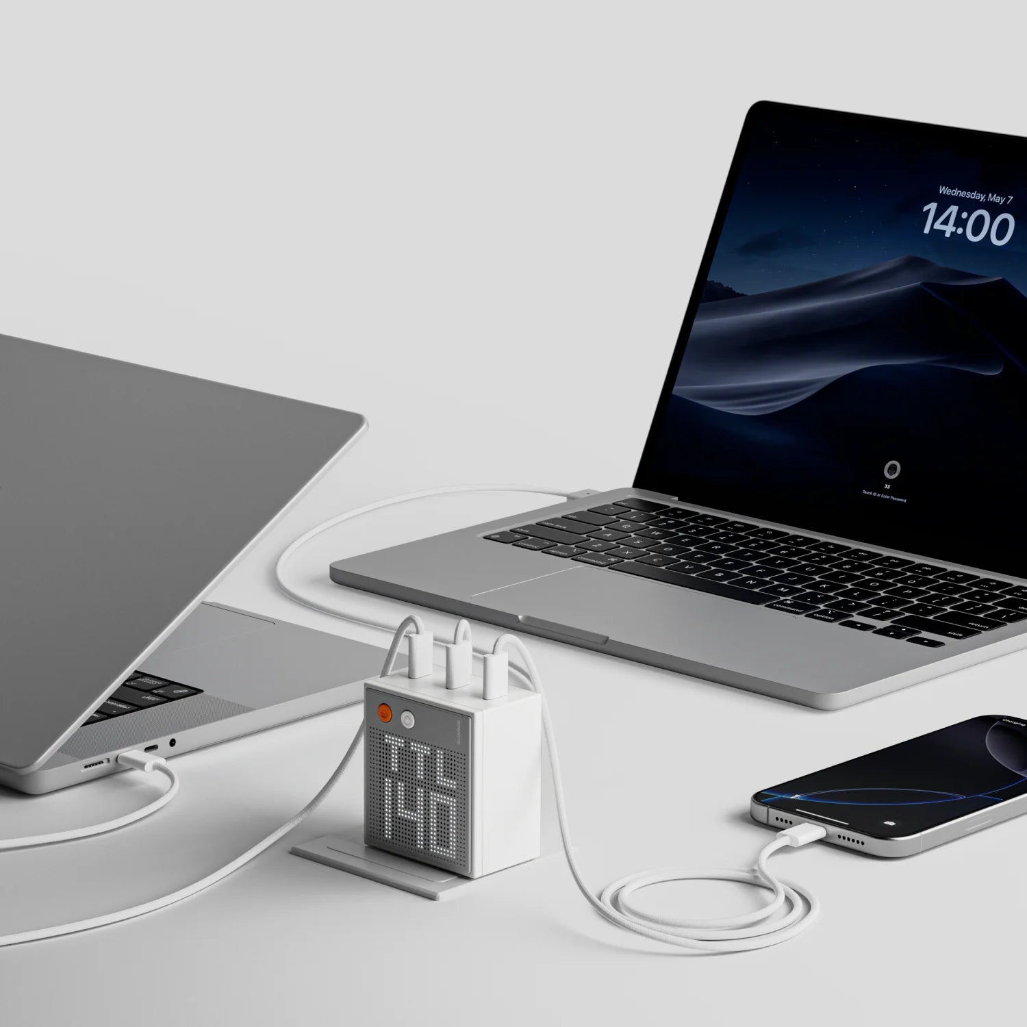 Pixel 100W / 140W - PD 3.1 3xUSB-C GaN Hızlı Şarj Cihazı