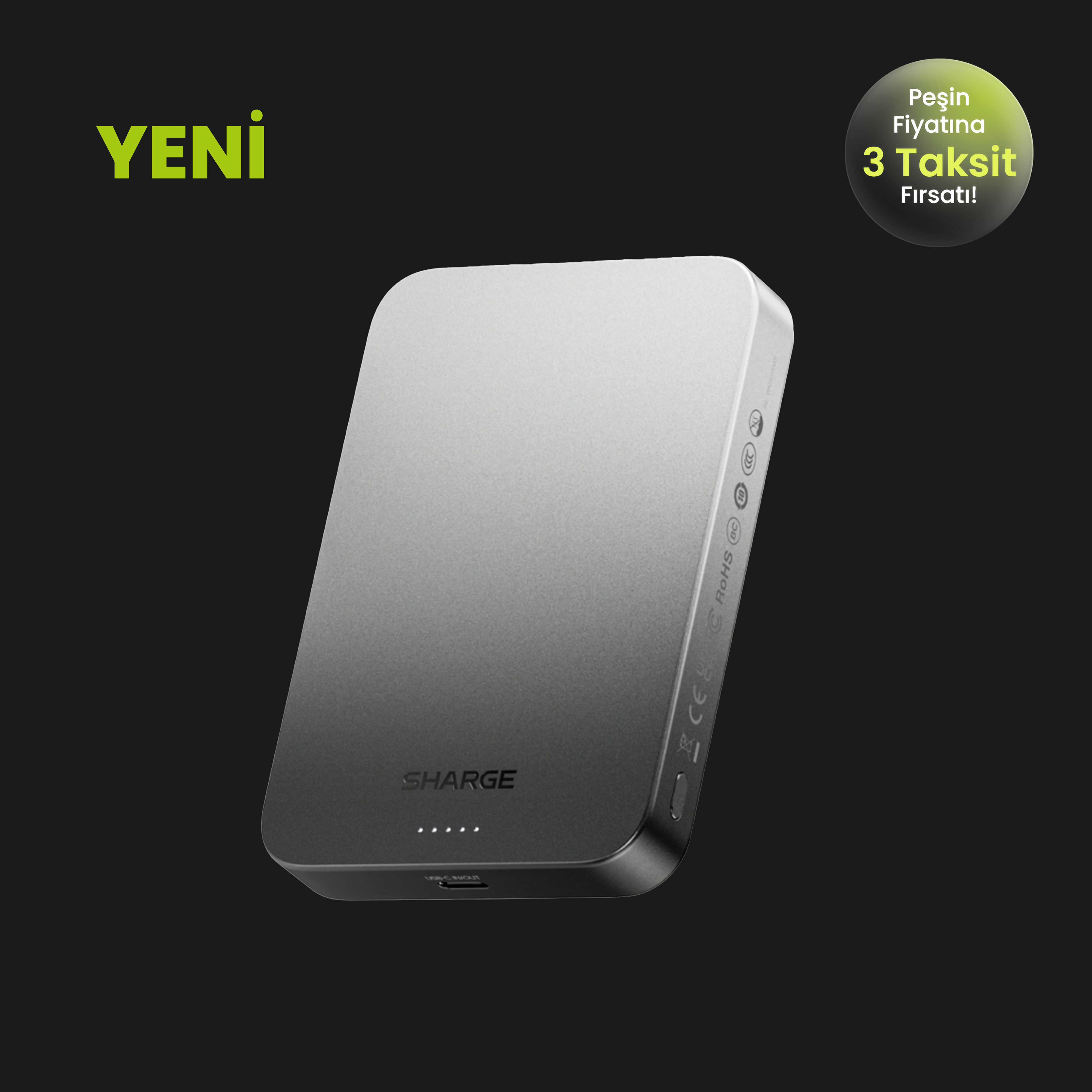 AeroMag - Qi2 Manyetik Ultra İnce Powerbank (5.000mAh / 10.000mAh)