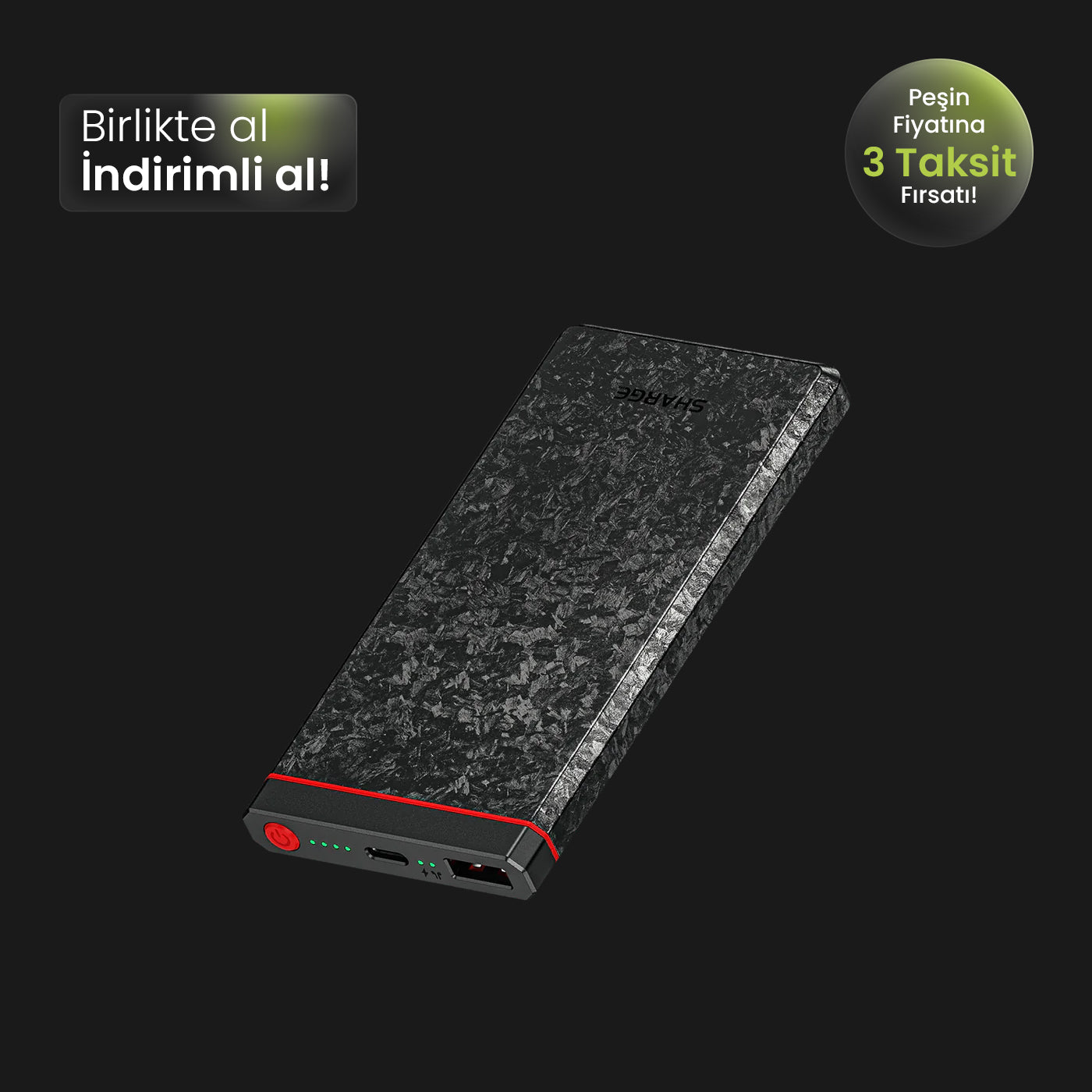 CarbonBlade 10,000mAh Ultra Hafif PowerBank