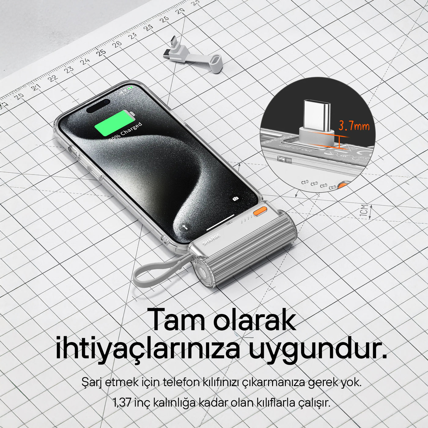 Flow Mini - Kompakt ve Hızlı Taşınabilir Powerbank