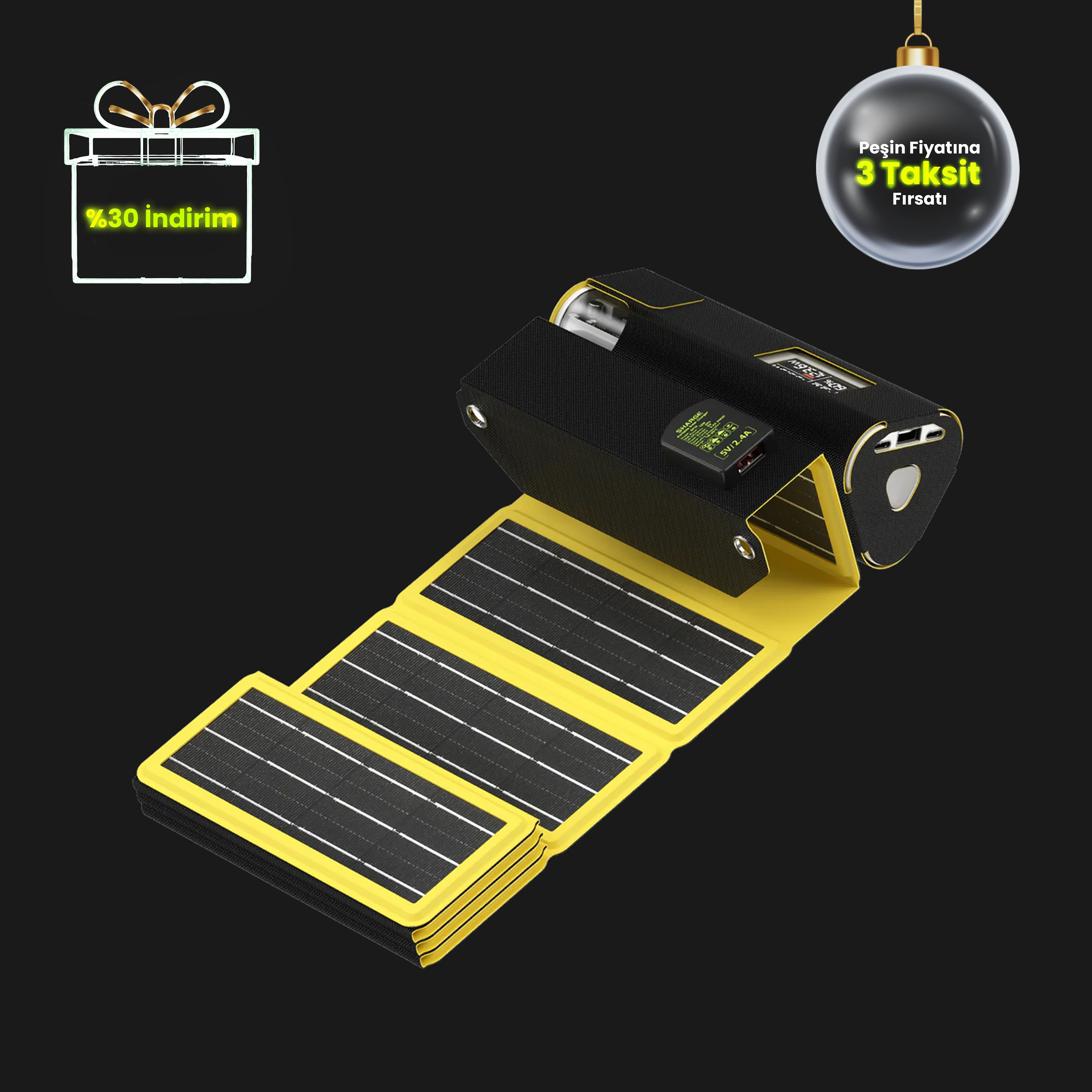 Sharge 170W PowerBank Uyumlu Katlanabilir Güneş Paneli