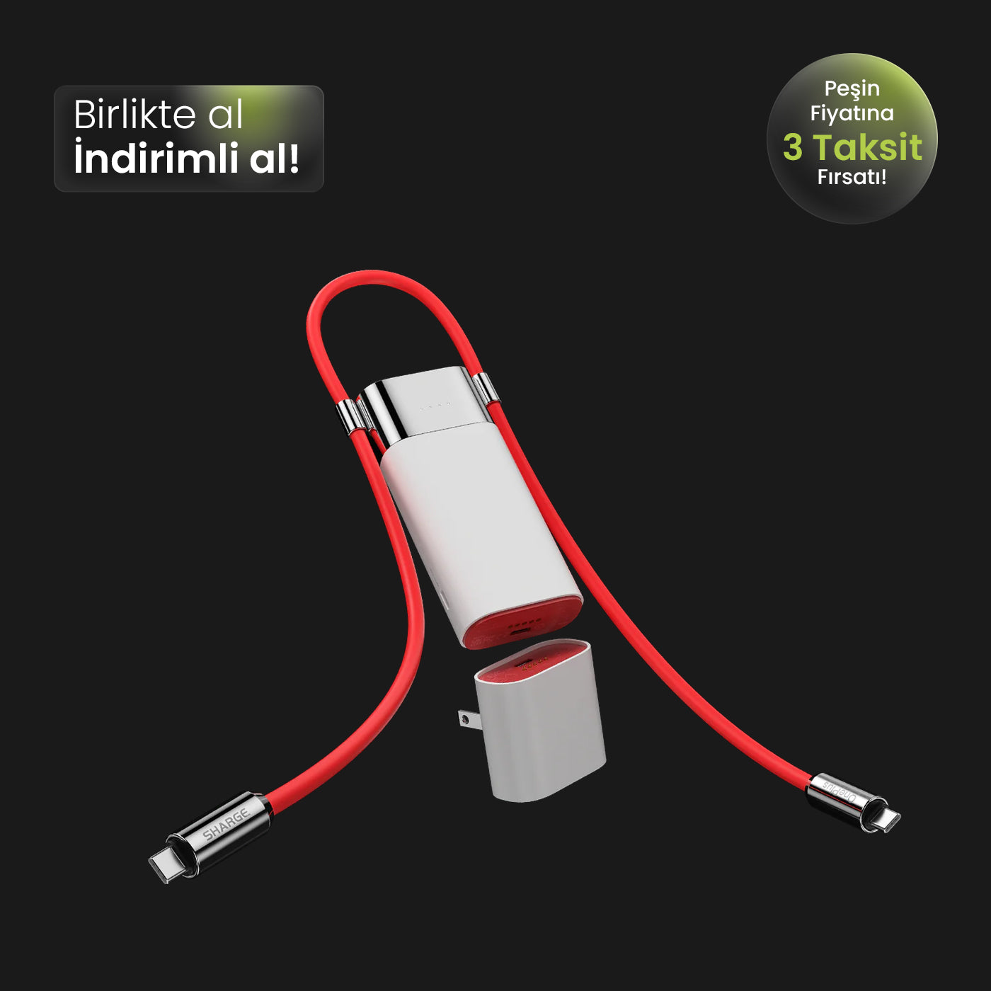 Pouch 3 ü 1 arada PowerBank