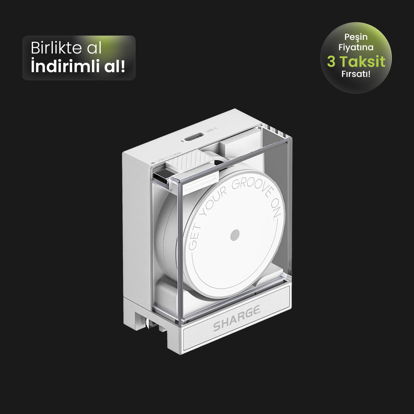 Retractable 65 GaN Şarj Cihazı