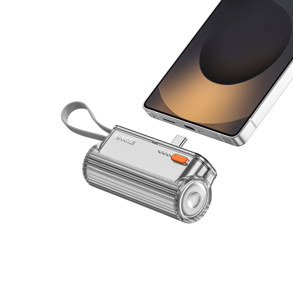 Şeffaf gövdeli küçük boyutlu hızlı şarj cihazı