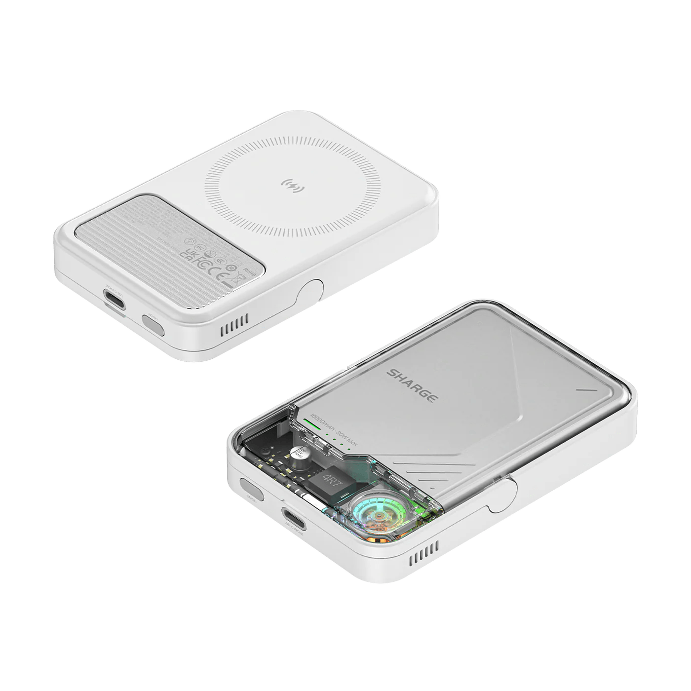 Sharge ICEMAG 2 şık ve şeffaf kablosuz powerbank