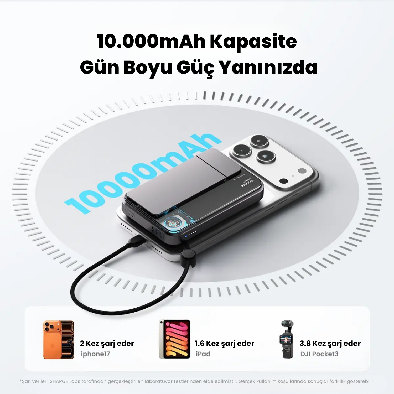 ICEMAG 3 - Magsafe Destekli Kablosuz Hızlı PowerBank