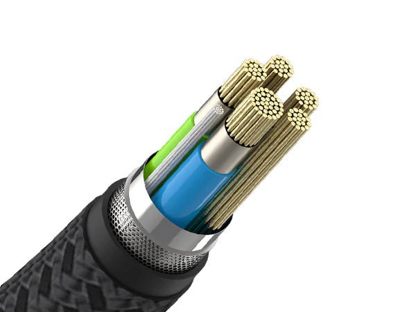 Dayanıklı naylon örgü yapılı USB-C kablo 1.5m
