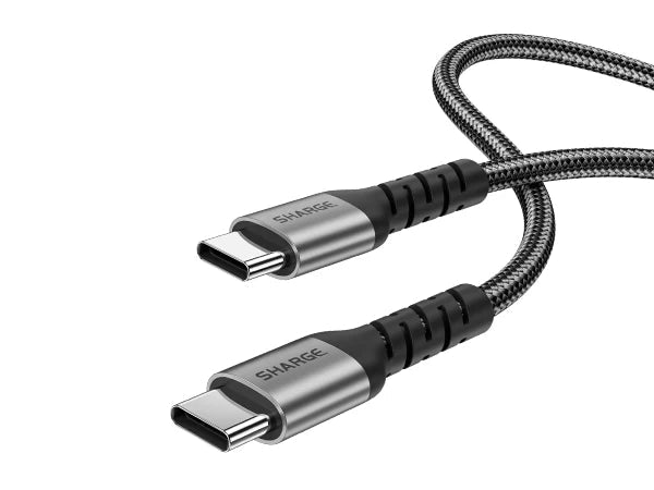 Sharge örgülü 240W USB-C kablo dayanıklı tasarım