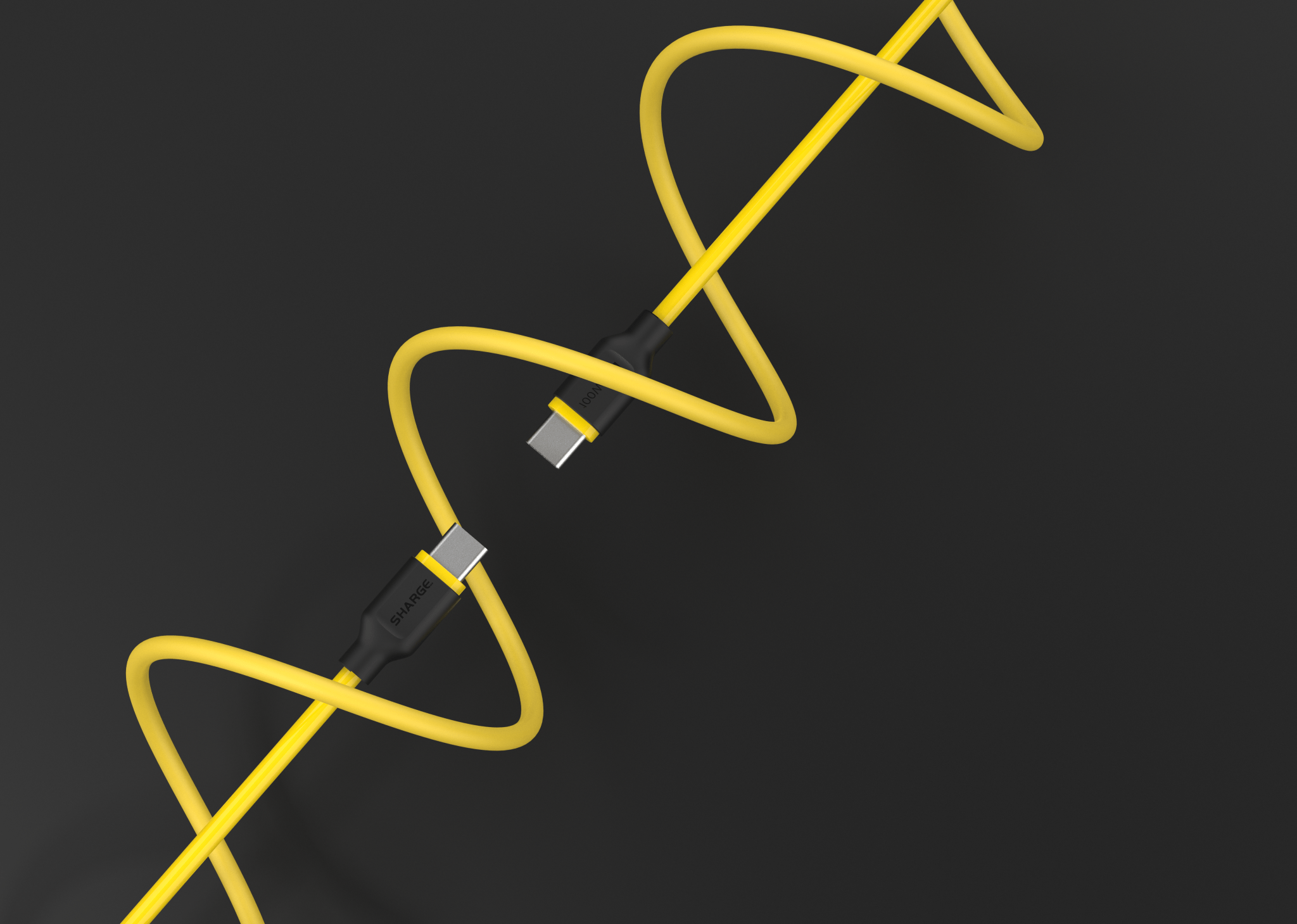 Phantom USB - C to USB - C 100W Ekstra Elastik Hızlı Şarj Kablosu - Sharge Türkiye