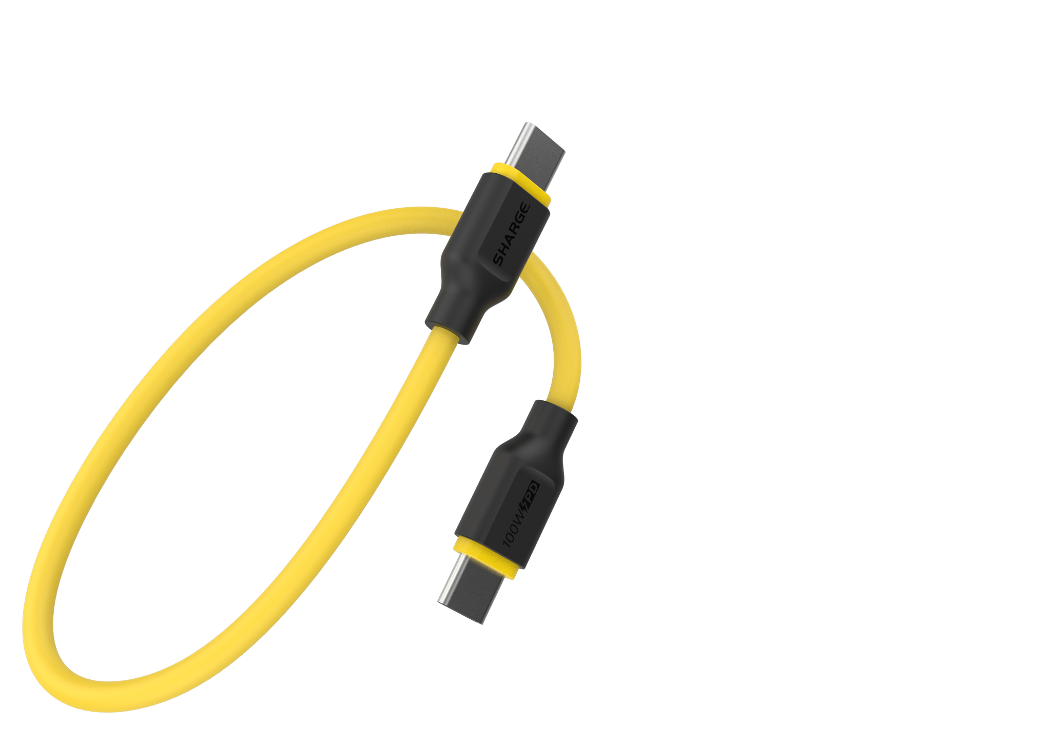 Phantom USB - C to USB - C 100W Ekstra Elastik Hızlı Şarj Kablosu - Sharge Türkiye