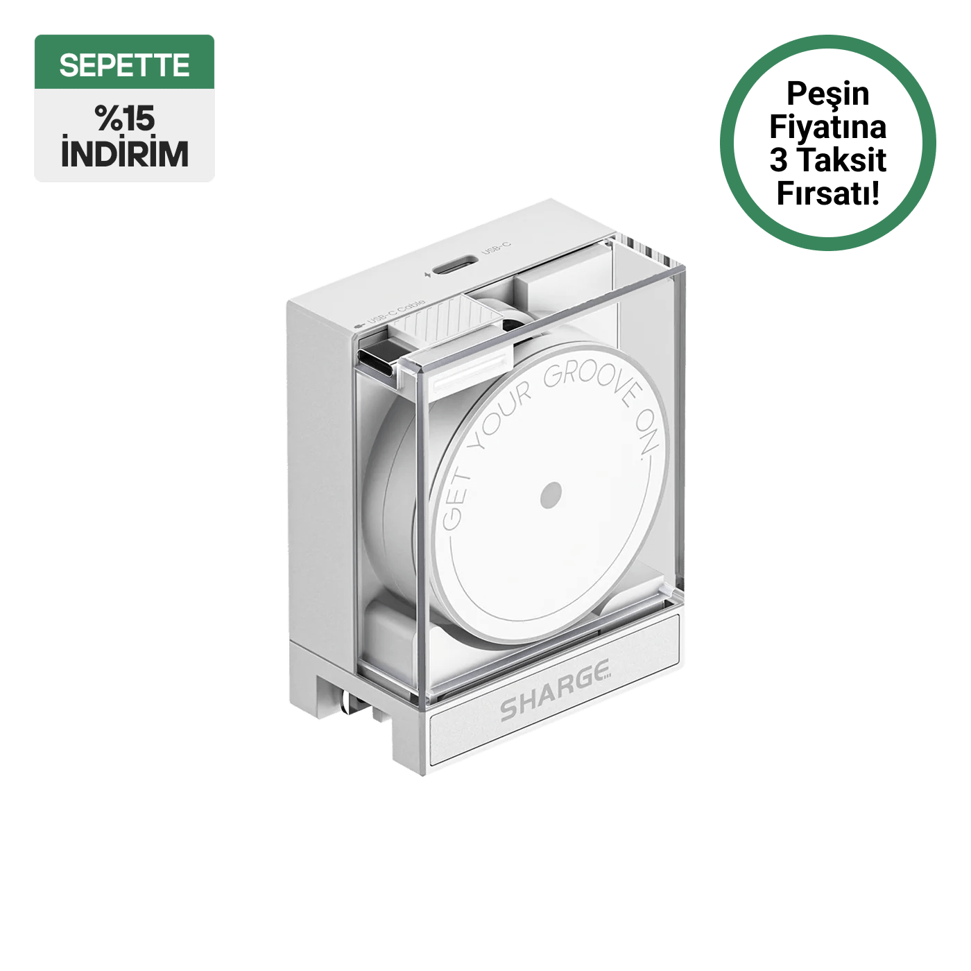 Sharge Retractable 65 GaN 65W hızlı şarj cihazı