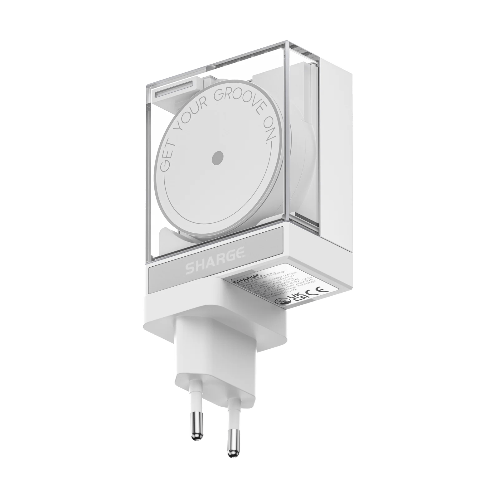 Şeffaf detaylı taşınabilir GaN 65W adaptör