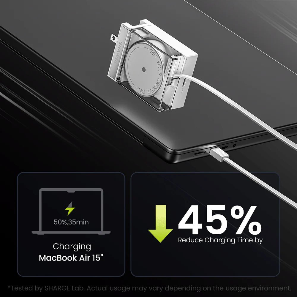 Dahili USB-C kablolu GaN hızlı şarj adaptörü