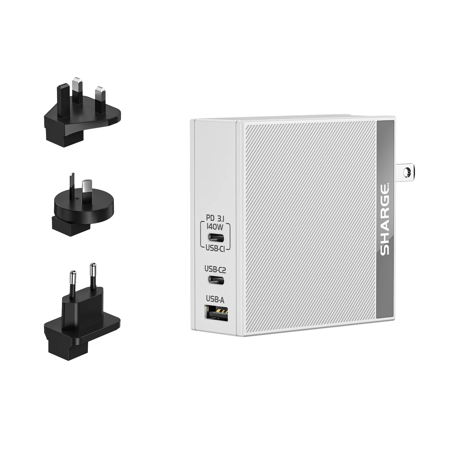 Sharge S140 çoklu çıkışlı hızlı şarj adaptörü modeli