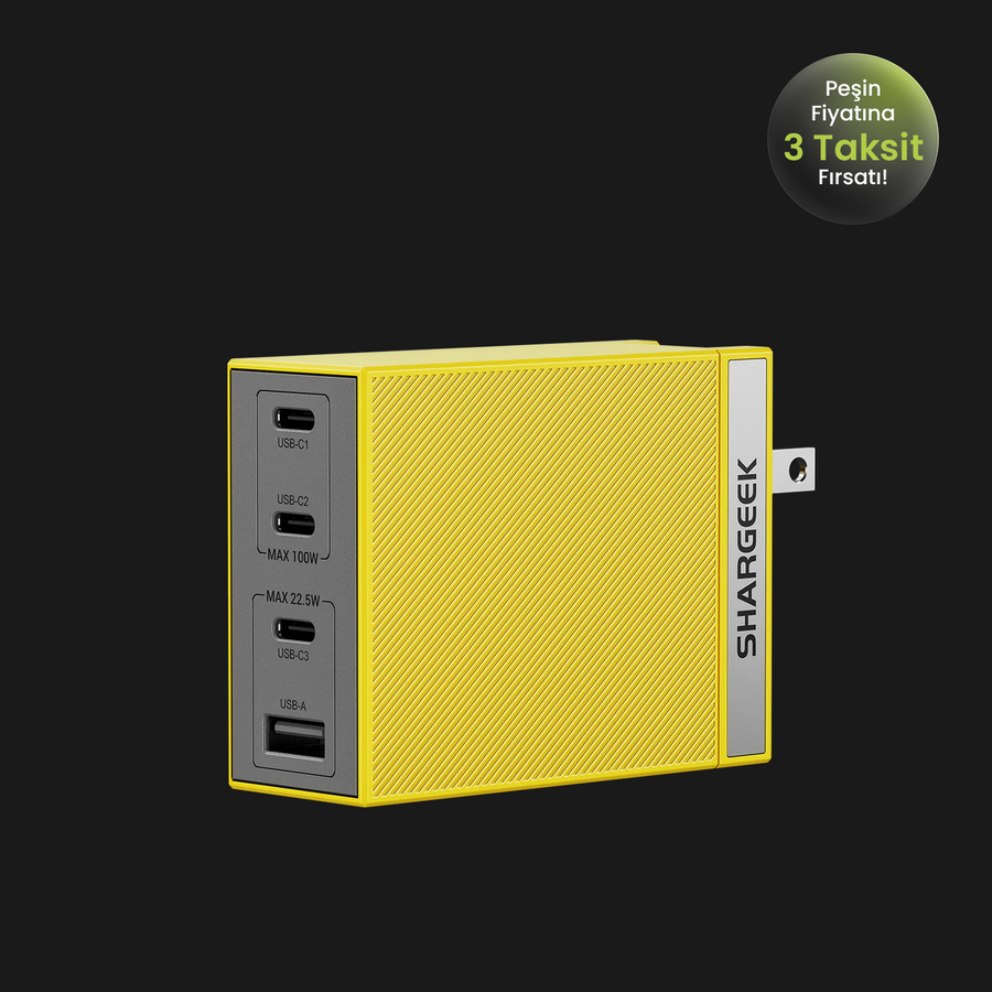 100W Pro USB-C GaN Hızlı Şarj Cihazı