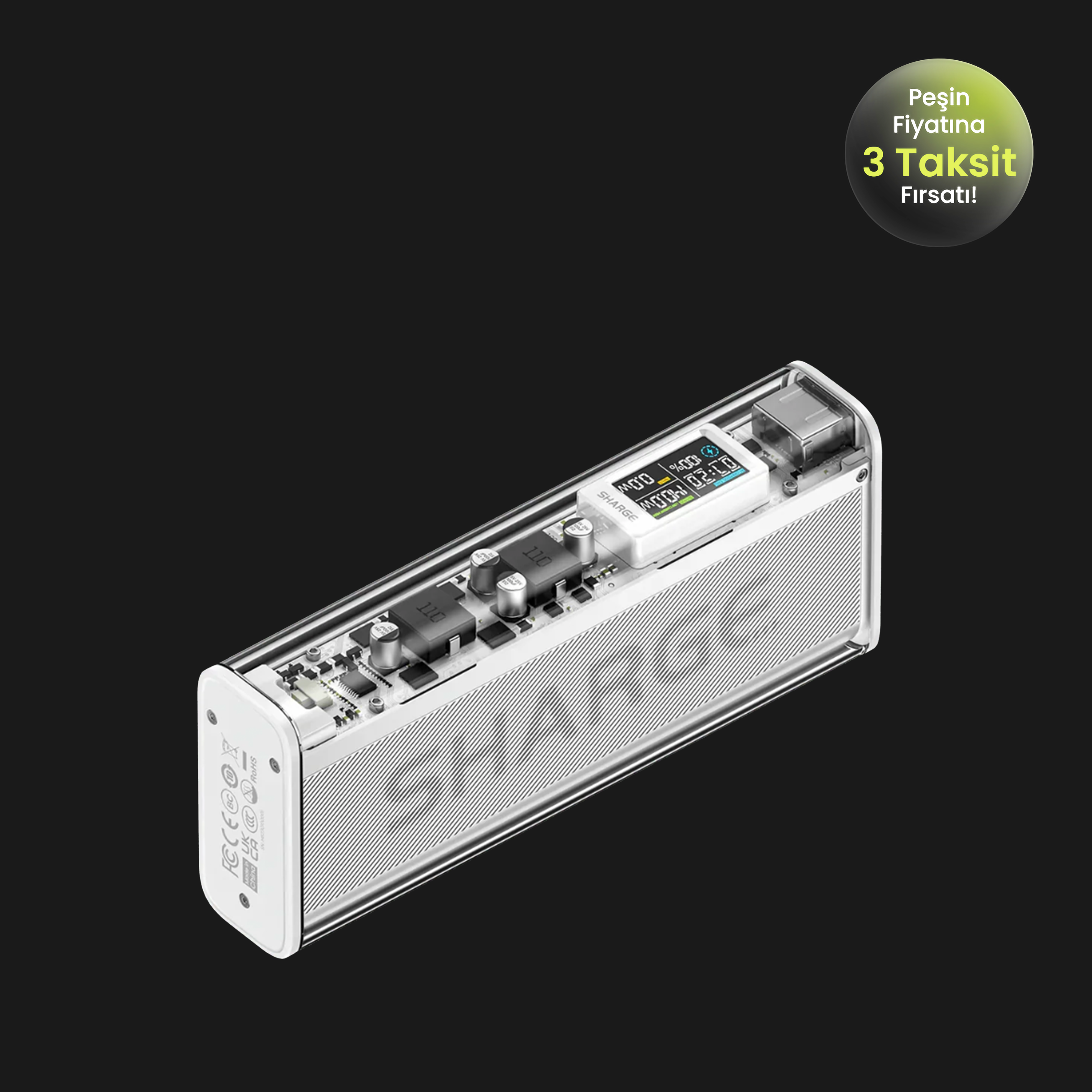 140W - Yüksek Güçlü ve Şeffaf Tasarımlı Powerbank