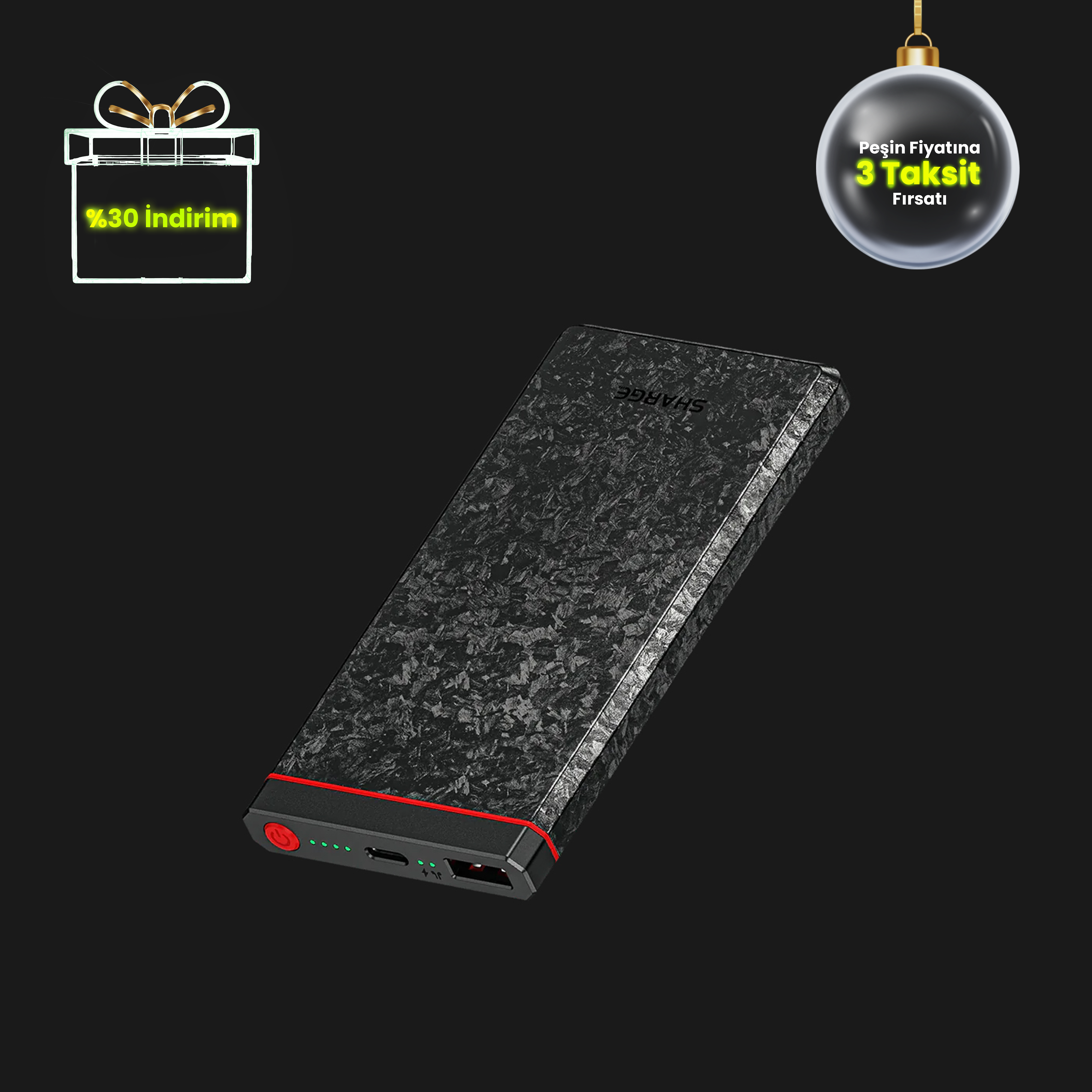 CarbonBlade 10,000mAh Ultra Hafif PowerBank