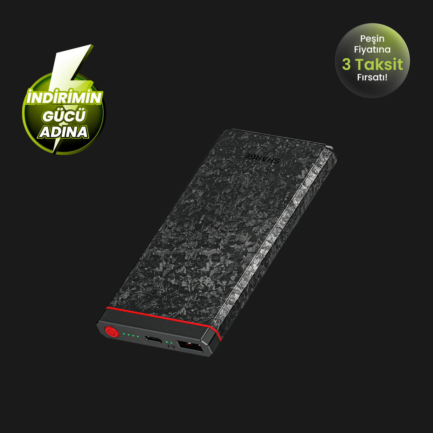 CarbonBlade 10,000mAh Ultra Hafif PowerBank
