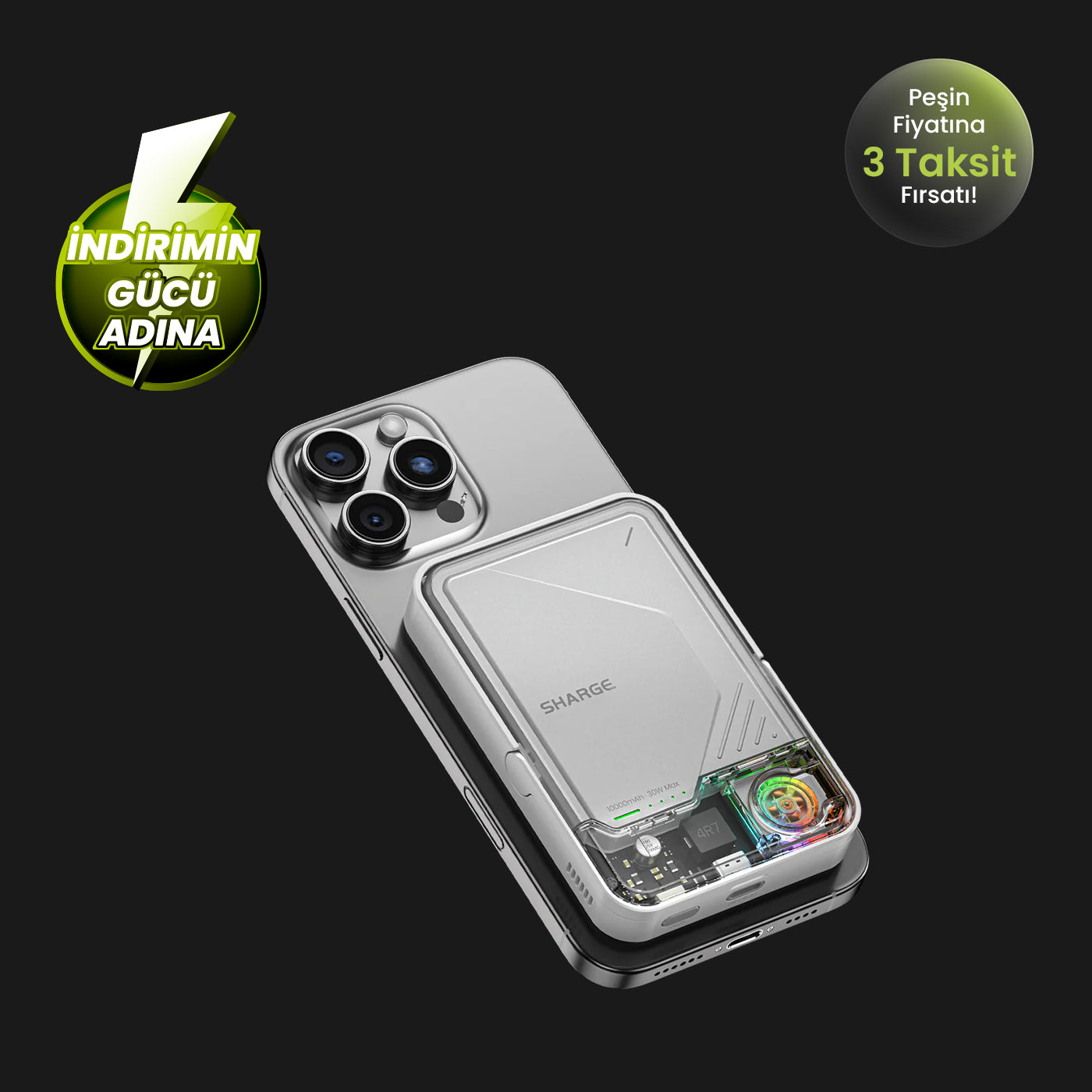 ICEMAG 2 - Magsafe Destekli Kablosuz Hızlı PowerBank