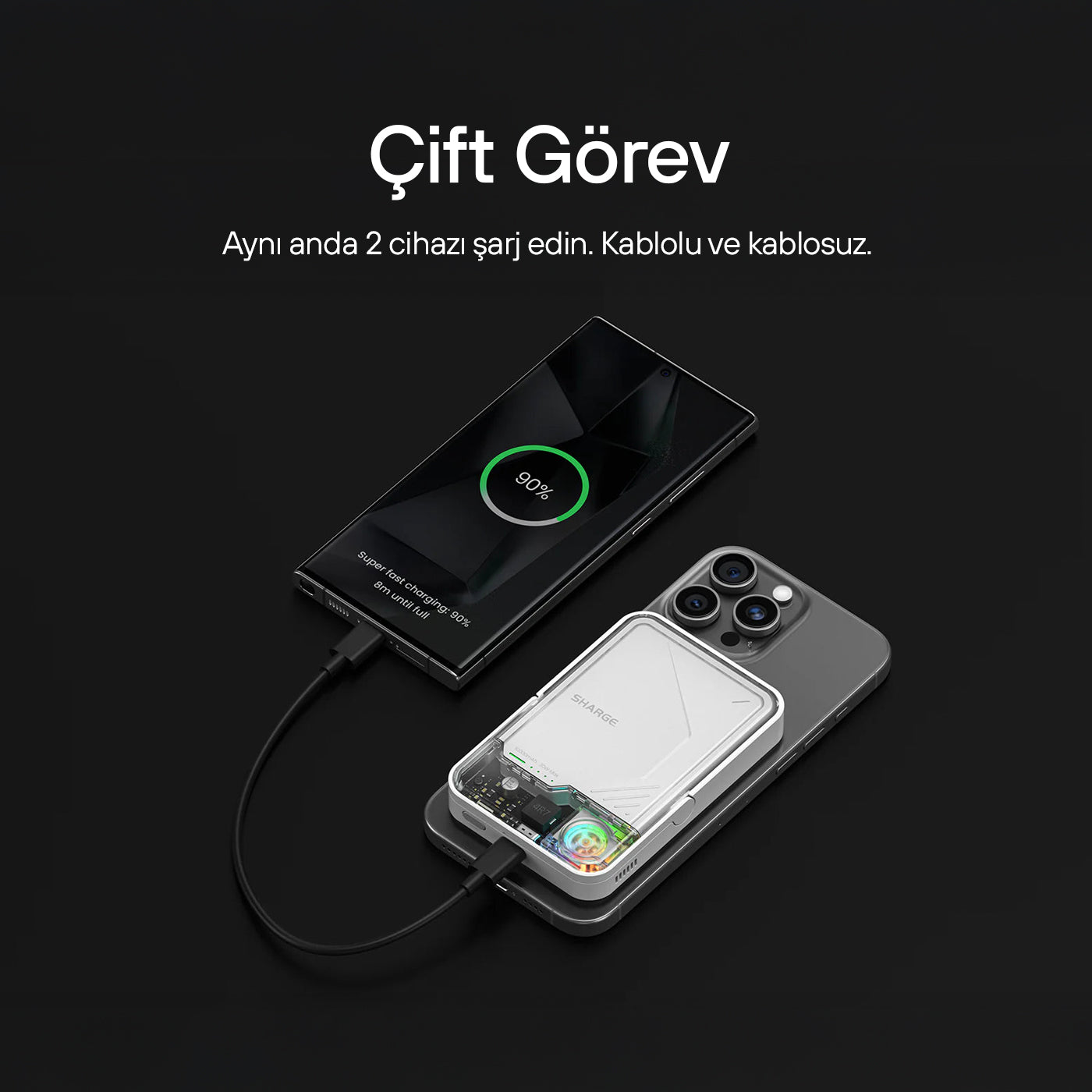 ICEMAG 2 - Magsafe Destekli Kablosuz Hızlı PowerBank