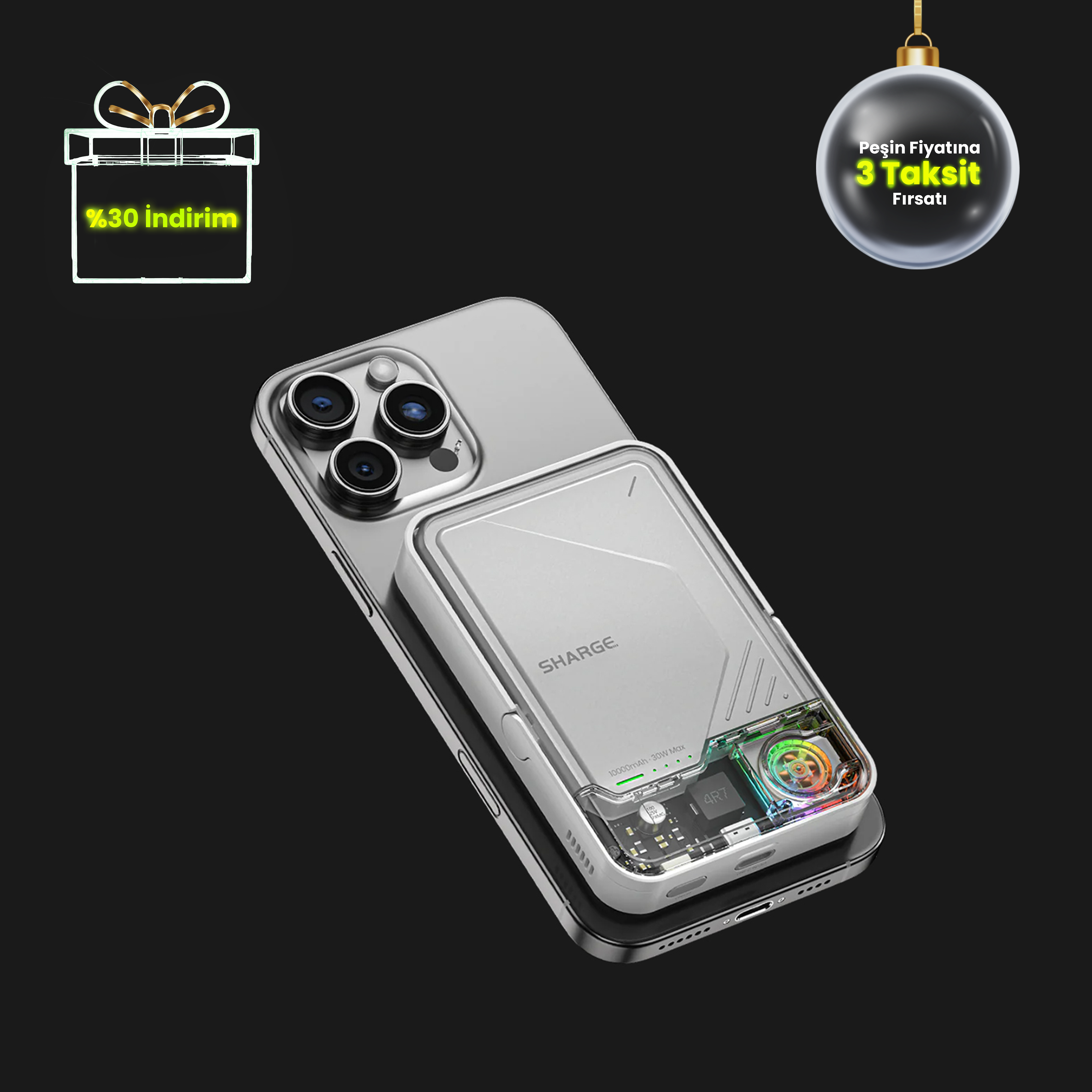 ICEMAG 2 - Magsafe Destekli Kablosuz Hızlı PowerBank