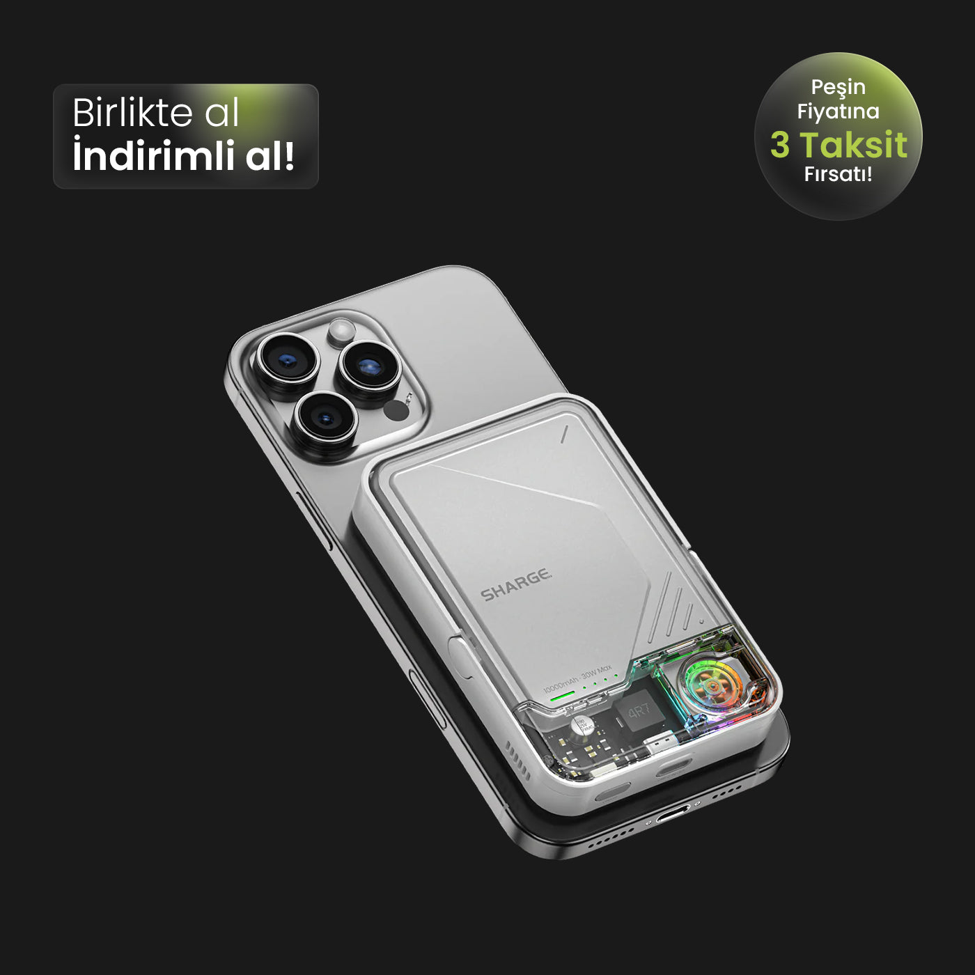ICEMAG 2 - Magsafe Destekli Kablosuz Hızlı PowerBank