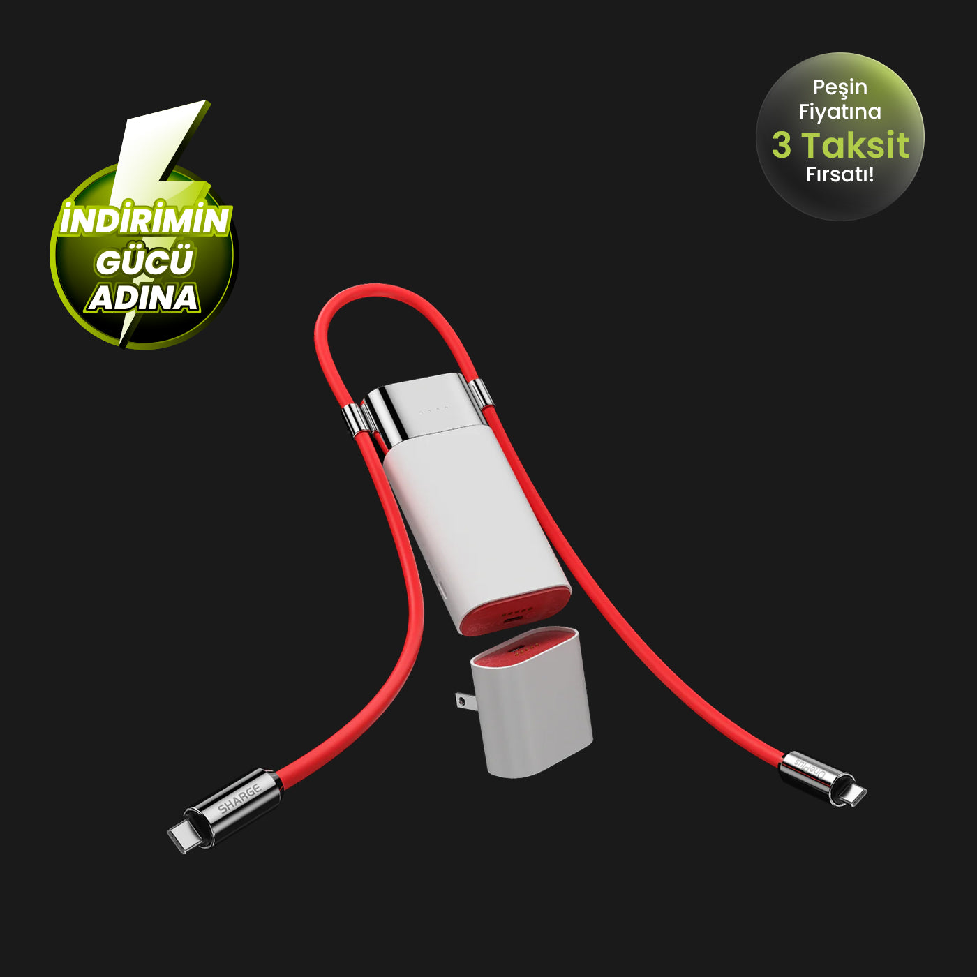 Pouch 3 ü 1 arada PowerBank