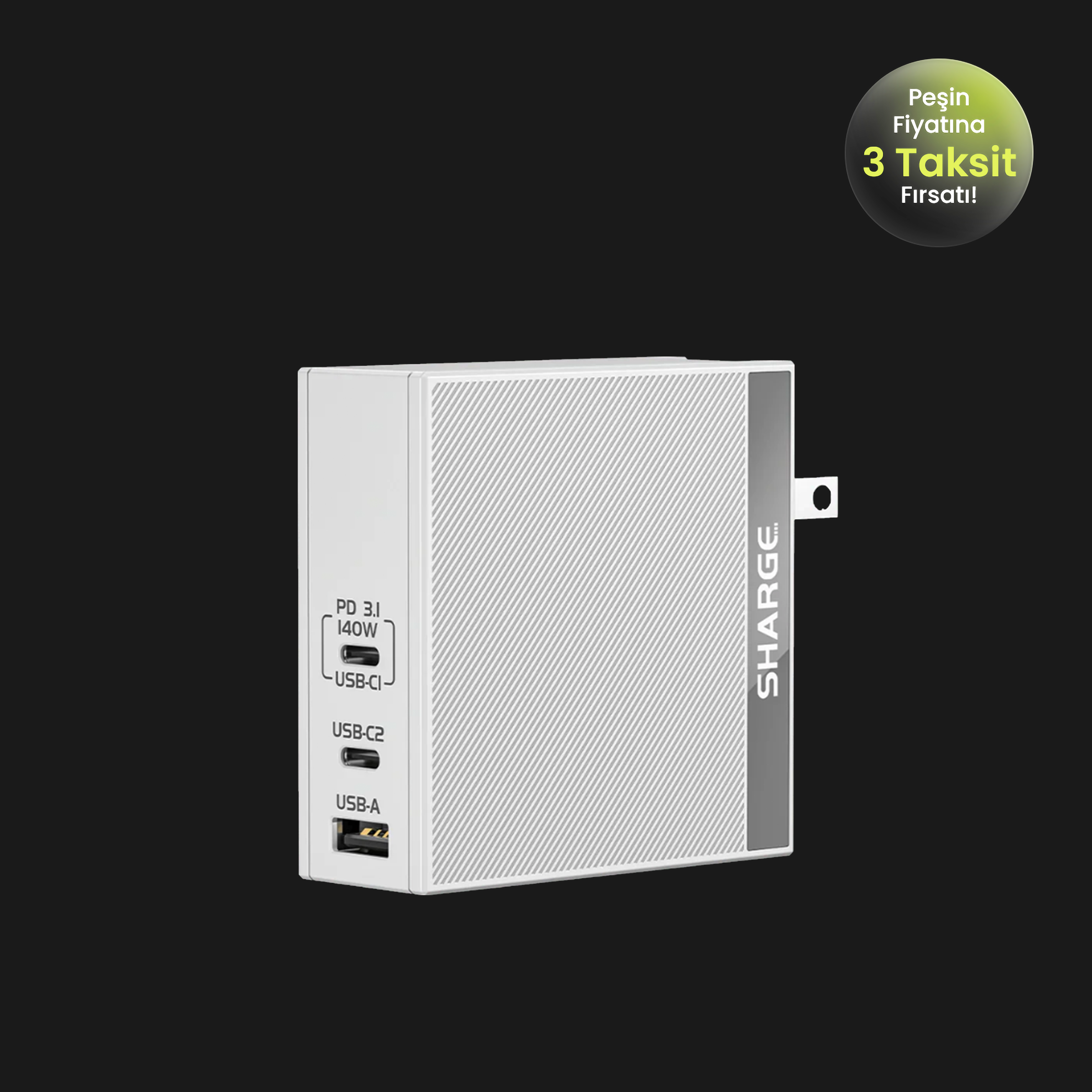 S140 - 140W PD3.1 GaN Hızlı Şarj Cihazı