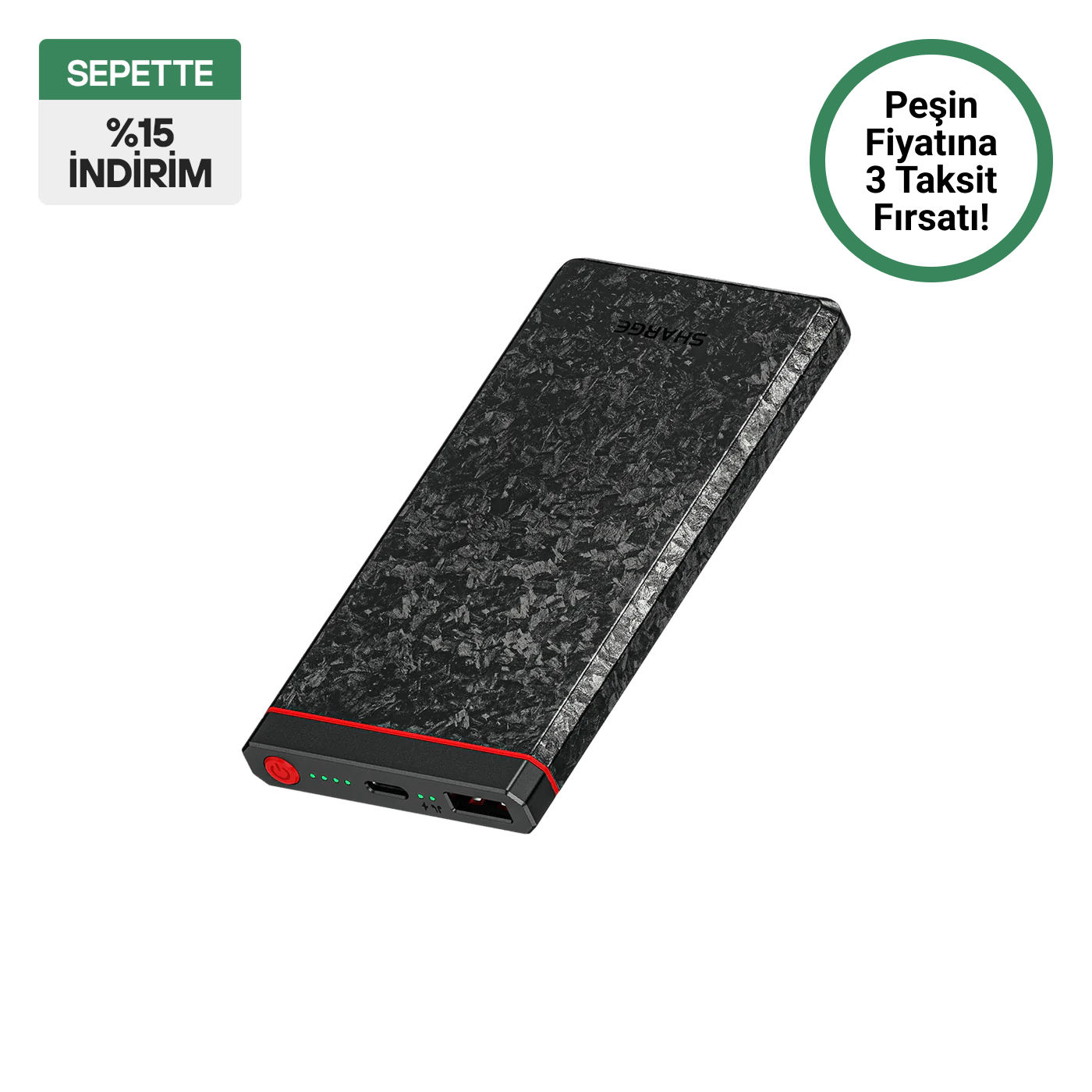 CarbonBlade 10,000mAh Ultra Hafif PowerBank