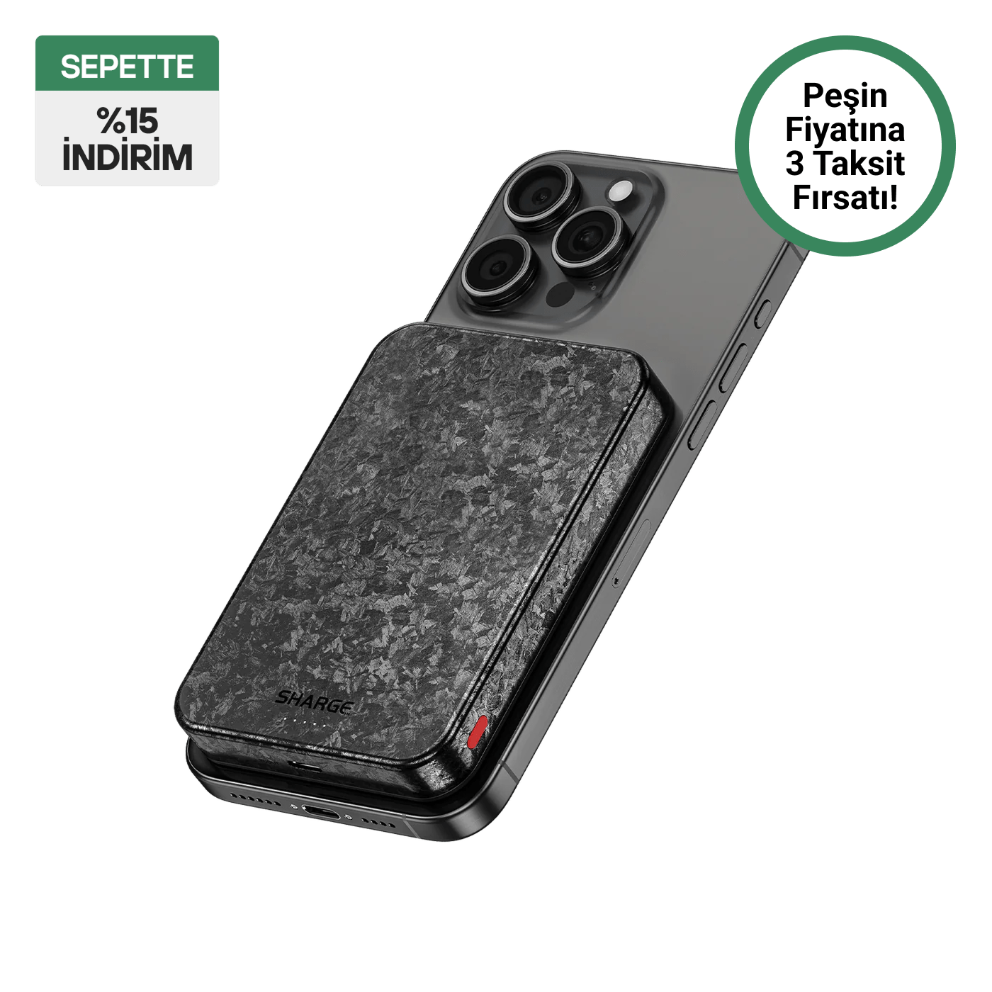 CarbonMag 10.000mAh karbon fiber MagSafe powerbank