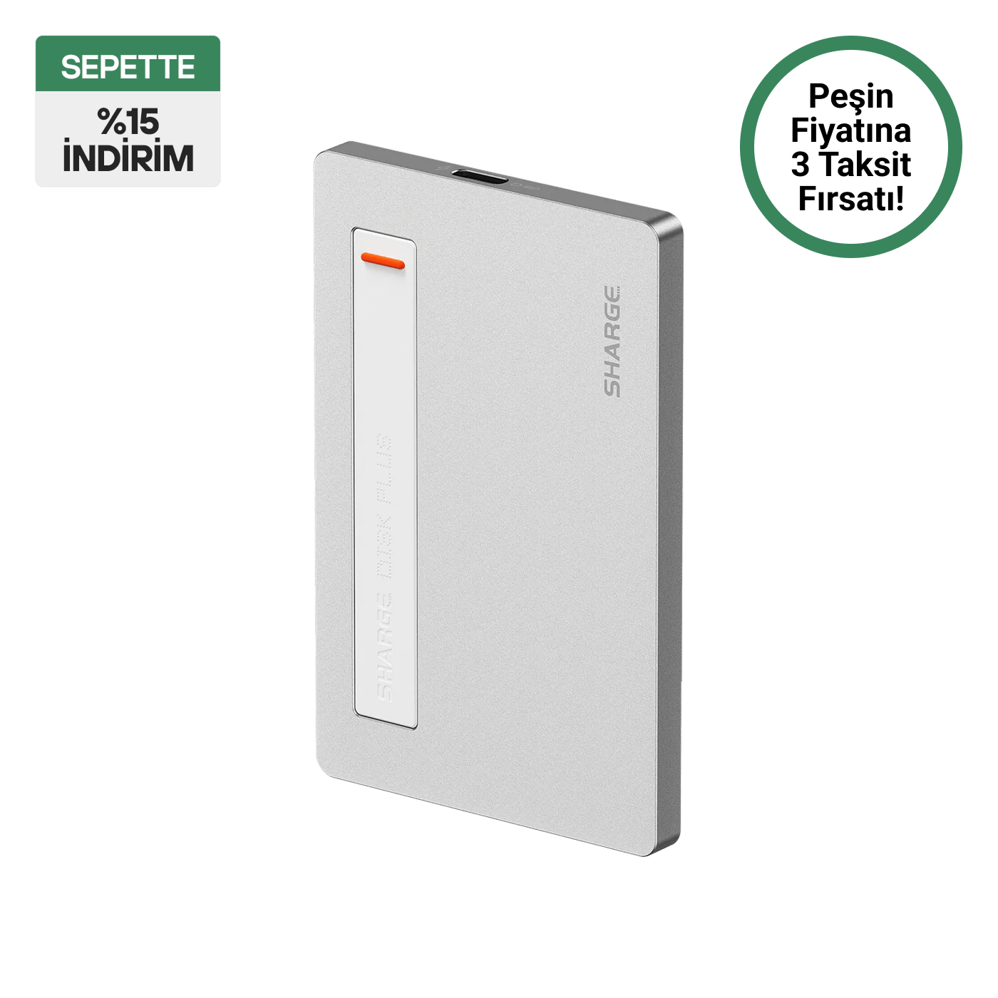 Sharge Disk Plus ultra ince NVMe SSD kutusu