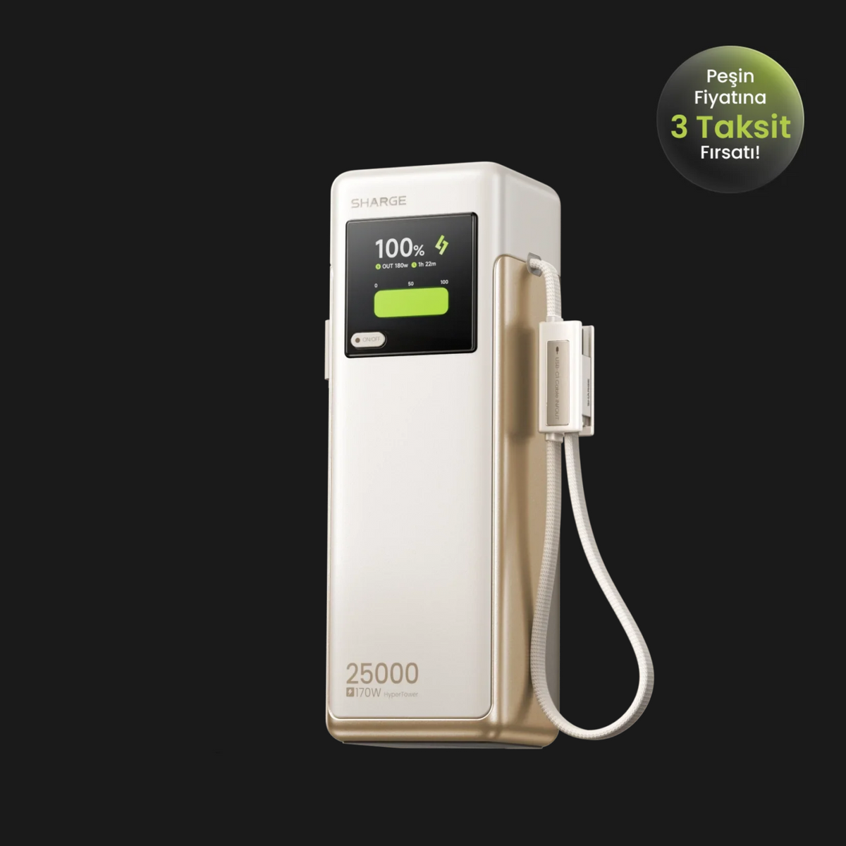 Sharge HyperTower 170W PowerBank (25.000mAh)