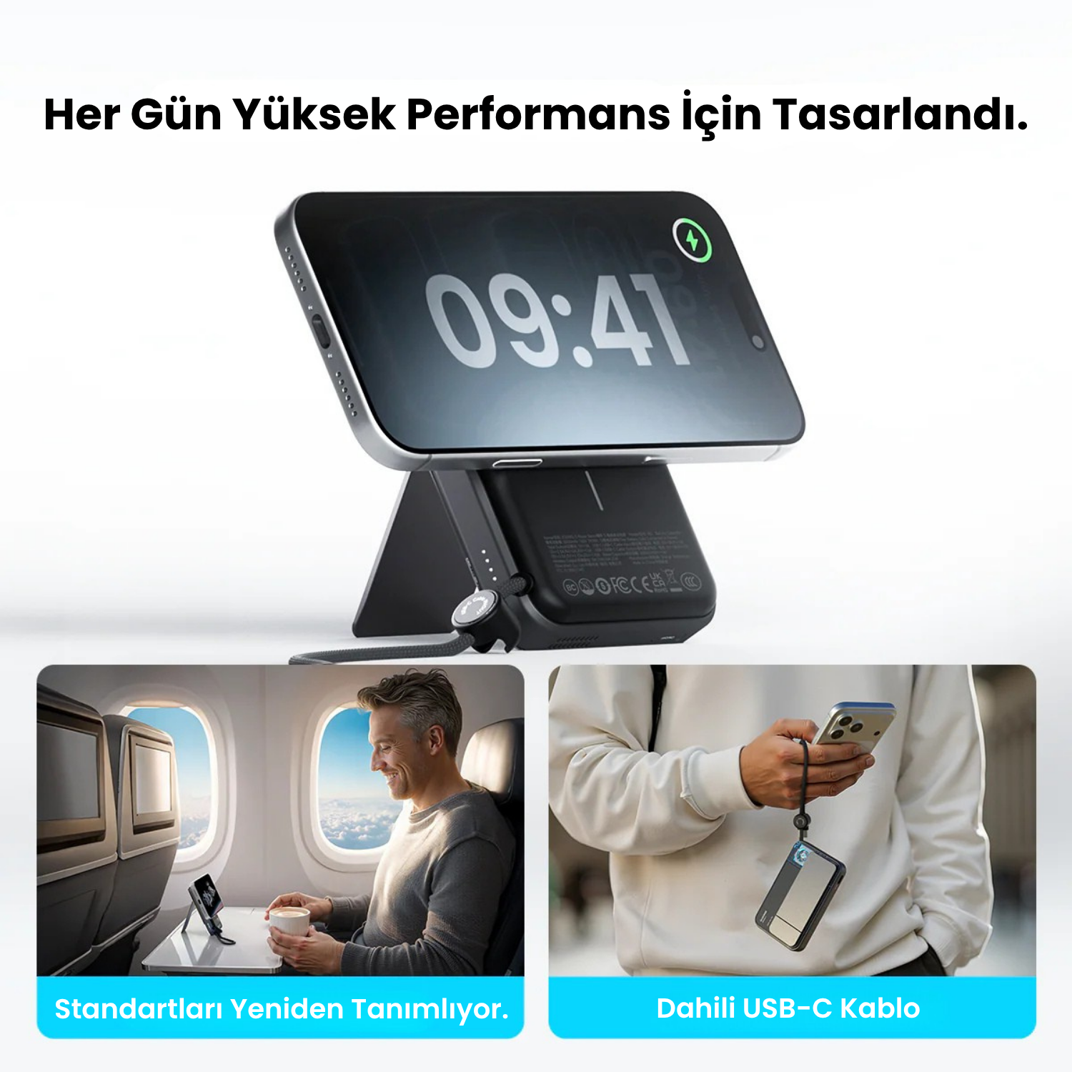 ICEMAG 3 - Magsafe Destekli Kablosuz Hızlı PowerBank