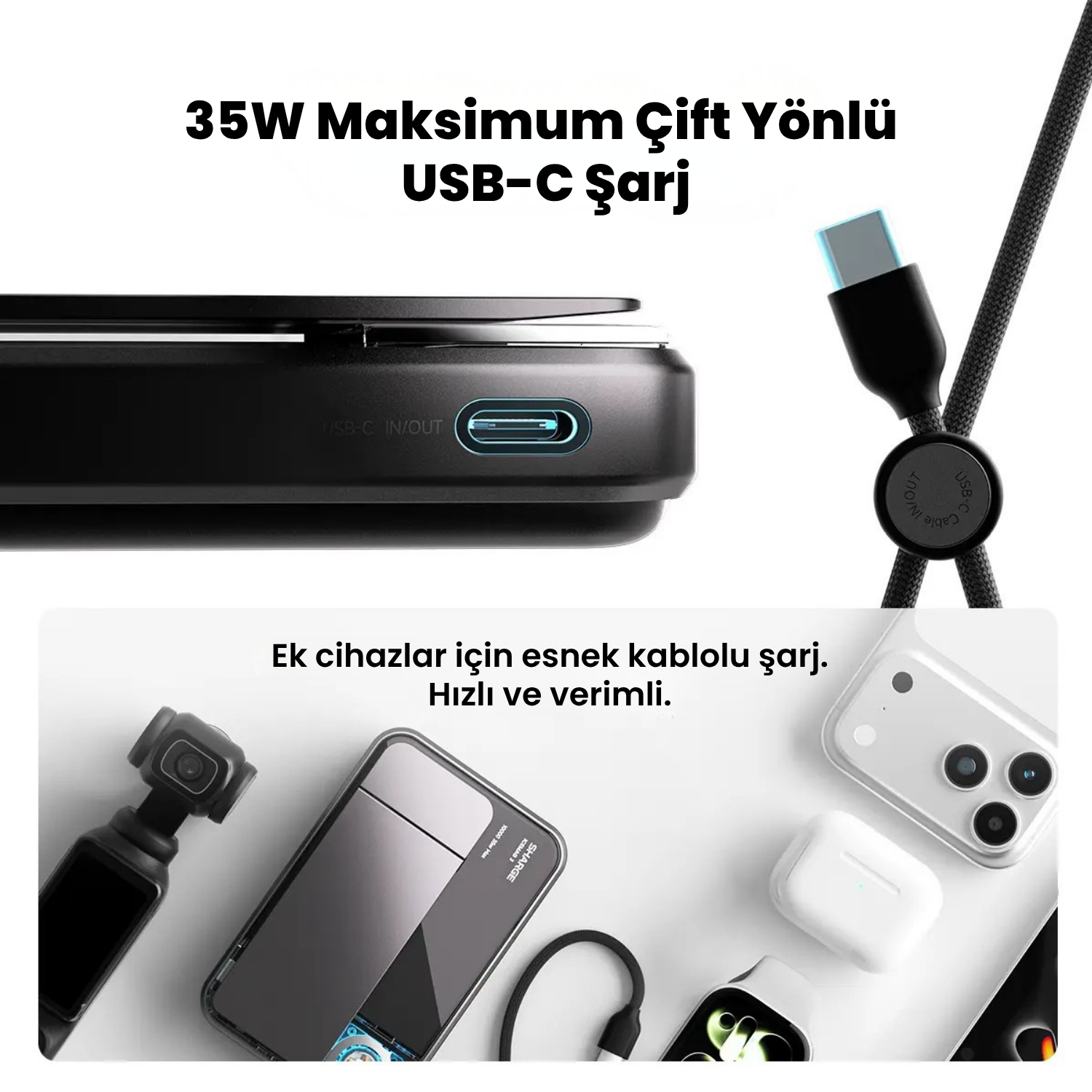 ICEMAG 3 - Magsafe Destekli Kablosuz Hızlı PowerBank