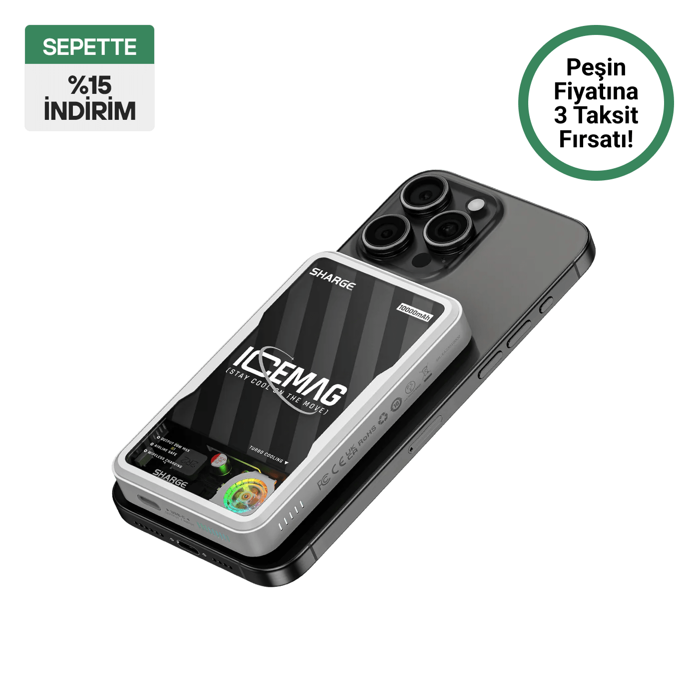 Sharge ICEMAG dünyanın ilk aktif soğutmalı manyetik powerbank
