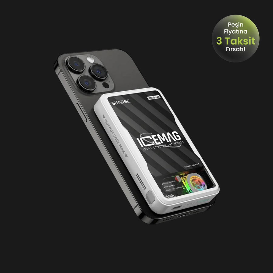 Sharge ICEMAG - Aktif Soğutmalı Manyetik Kablosuz PowerBank