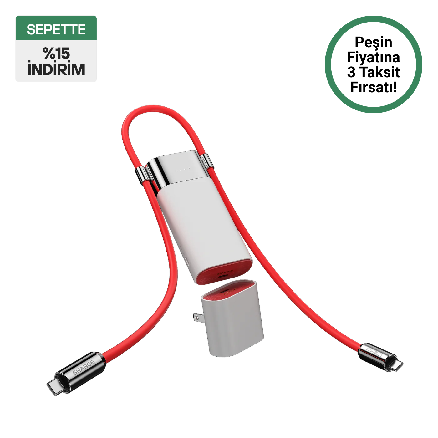 Pouch 3 ü 1 arada PowerBank
